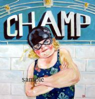 Champ/ oil on board 80 cm x 80 cm